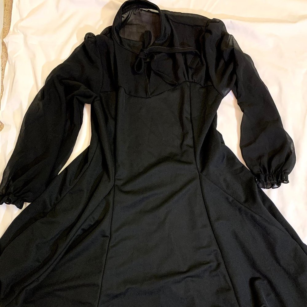 Long sleve black dress